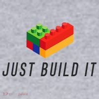 Just Build It Blocks Bricks Building Blocks Toy Women's Sweatshirt thumb 2