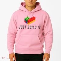Just Build It Blocks Bricks Building Blocks Toy Hoodie thumb 2