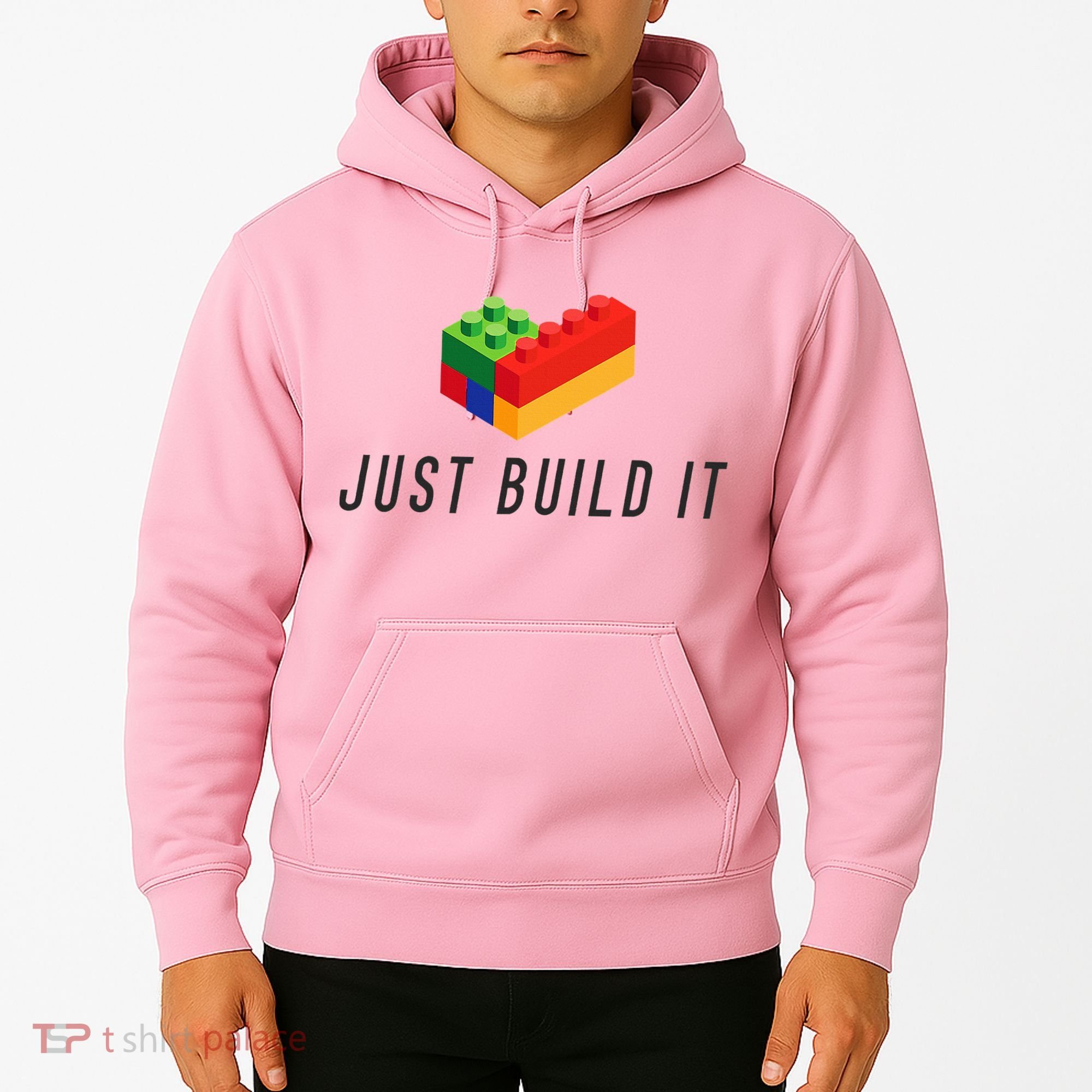 Just Build It Blocks Bricks Building Blocks Toy Hoodie