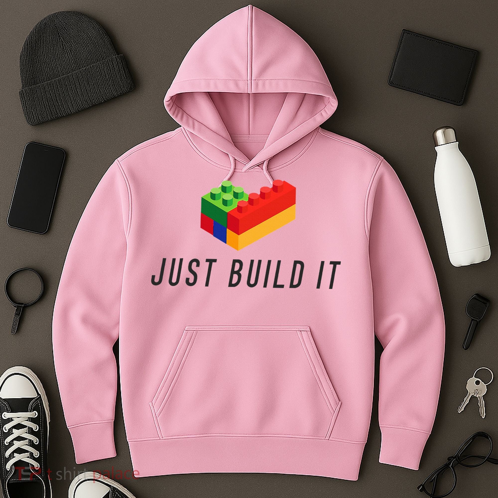 Just Build It Blocks Bricks Building Blocks Toy Hoodie