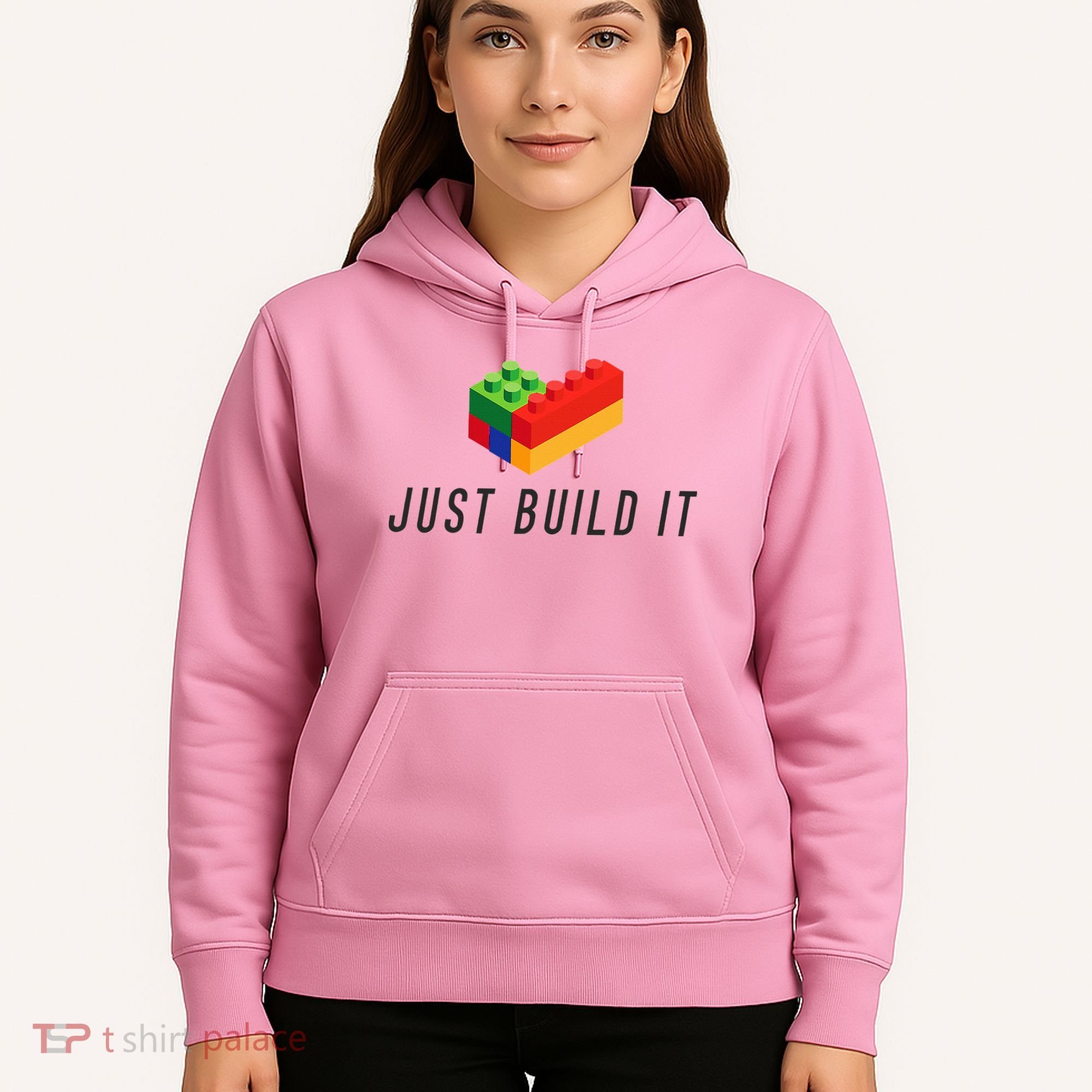Just Build It Blocks Bricks Building Blocks Toy Hoodie
