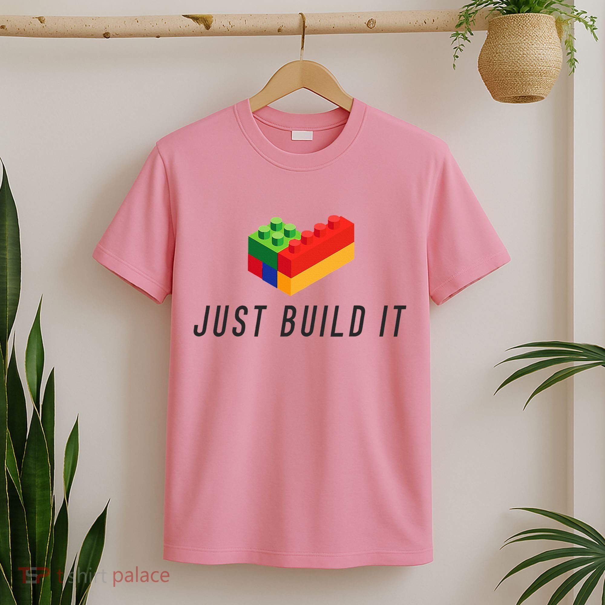Just Build It Blocks Bricks Building Blocks Toy T-Shirt
