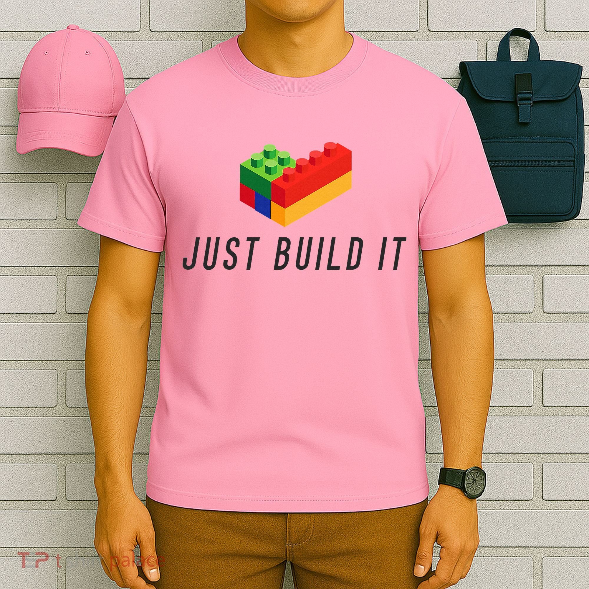 Just Build It Blocks Bricks Building Blocks Toy T-Shirt