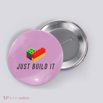 Just Build It Blocks Bricks Building Blocks Toy Button