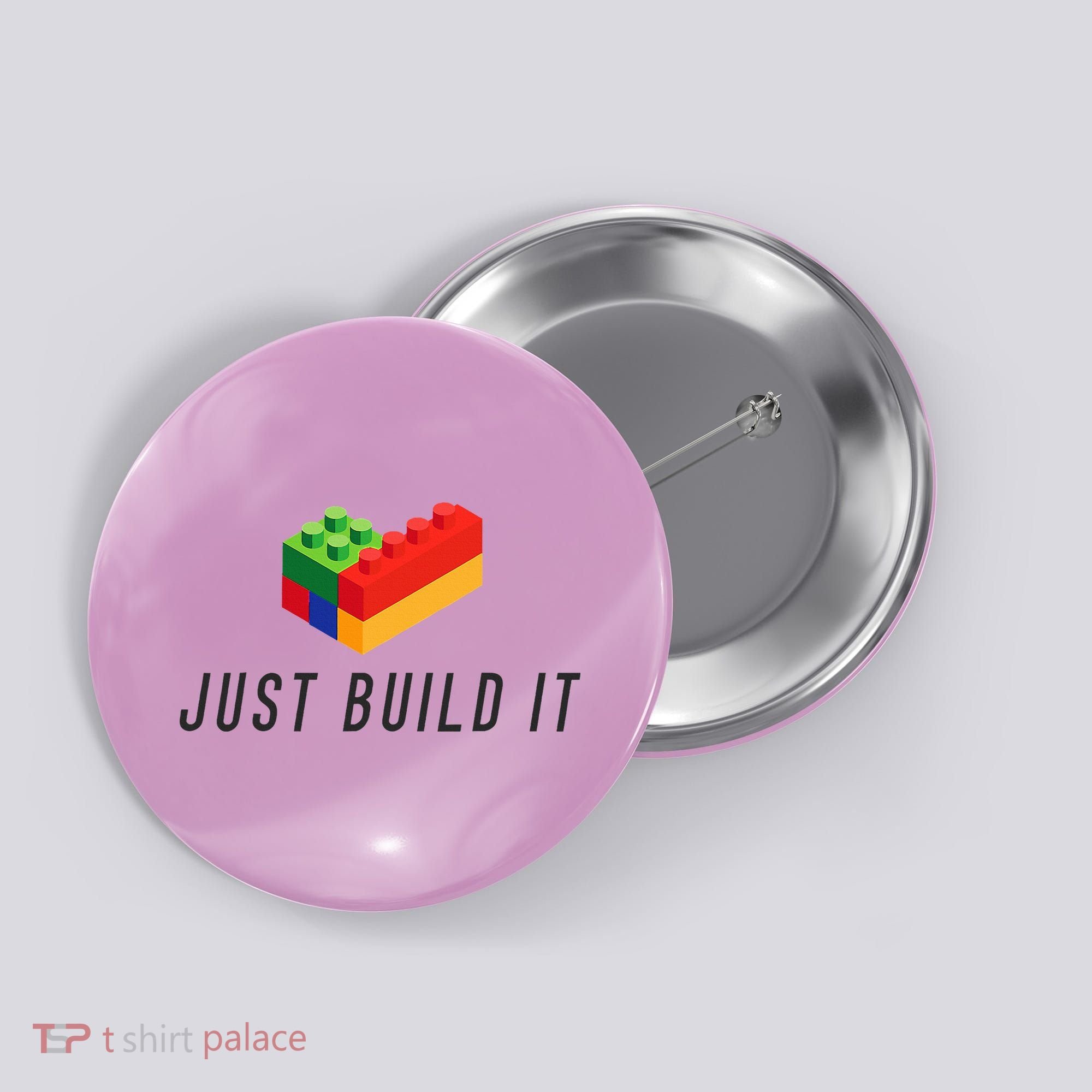 Just Build It Blocks Bricks Building Blocks Toy Button