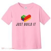 Just Build It Blocks Bricks Building Blocks Toy Toddler T-Shirt thumb 0