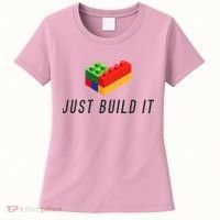Just Build It Blocks Bricks Building Blocks Toy Women's T-Shirt thumb 0