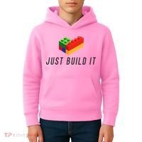 Just Build It Blocks Bricks Building Blocks Toy Kids Hoodie thumb 4