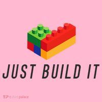 Just Build It Blocks Bricks Building Blocks Toy Kids Long Sleeve Shirt thumb 2