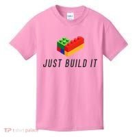 Just Build It Blocks Bricks Building Blocks Toy Kids T-Shirt thumb 0