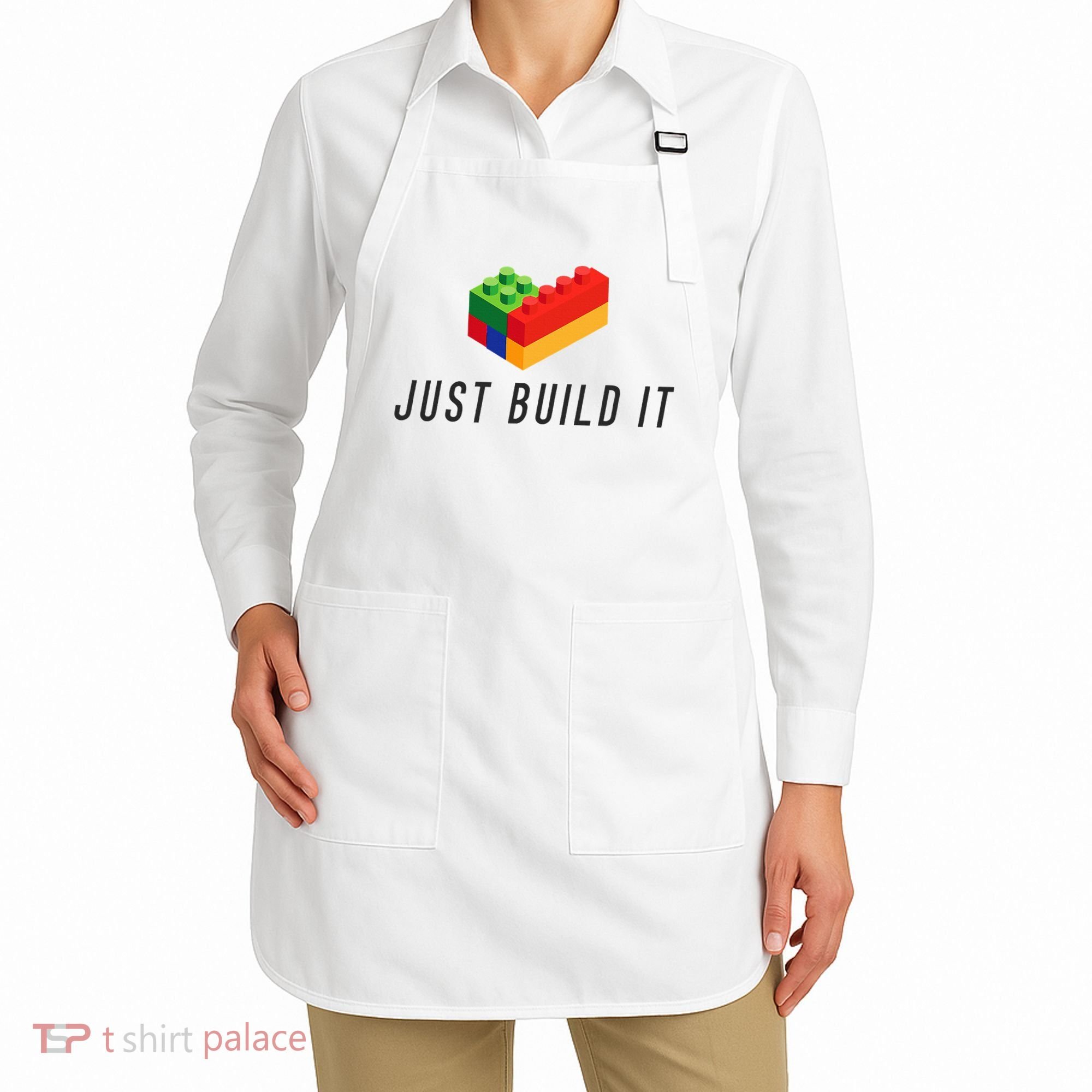 Just Build It Blocks Bricks Building Blocks Toy Apron