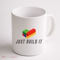 Just Build It Blocks Bricks Building Blocks Toy Coffee Mug thumb 1