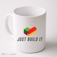 Just Build It Blocks Bricks Building Blocks Toy Coffee Mug thumb 0