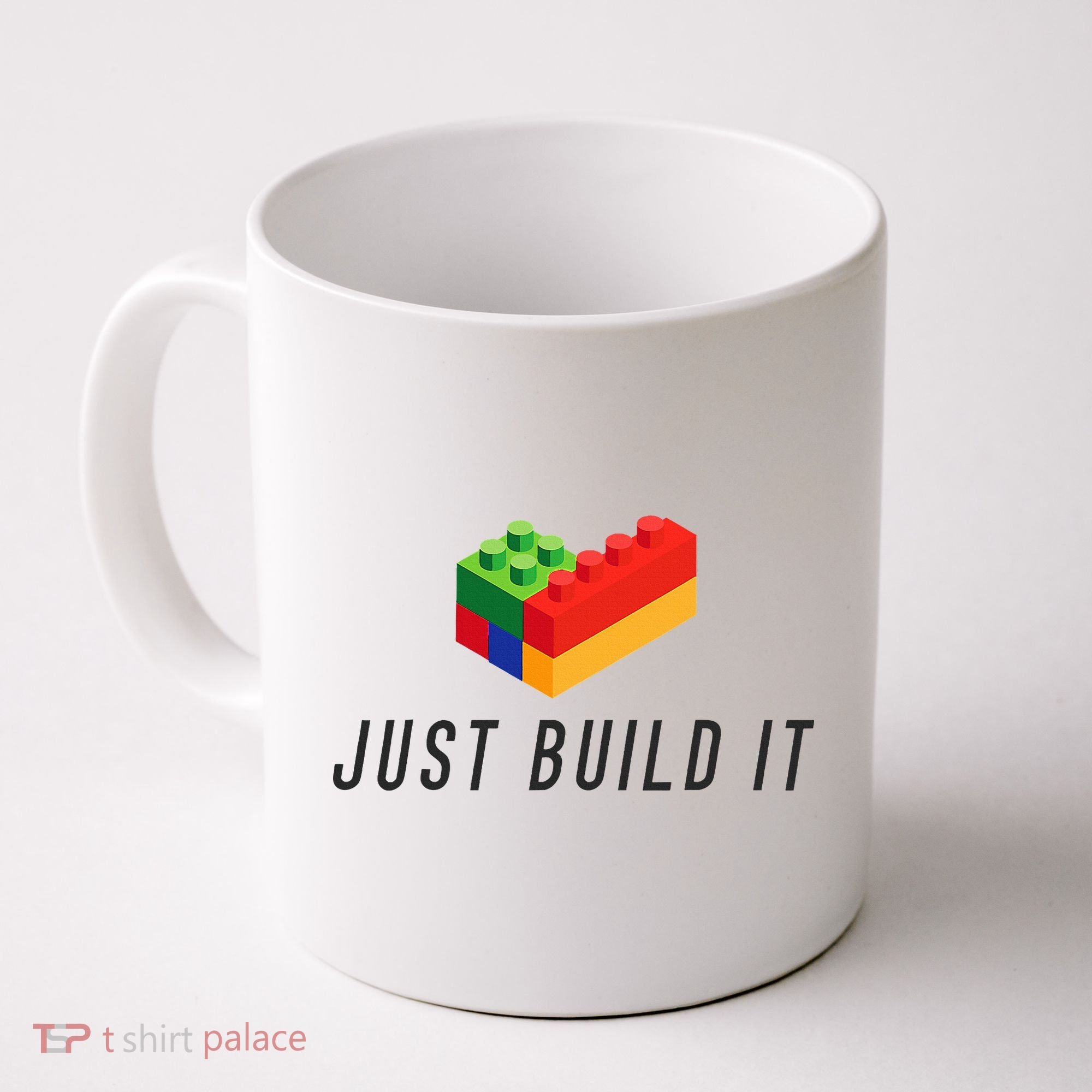Just Build It Blocks Bricks Building Blocks Toy Coffee Mug