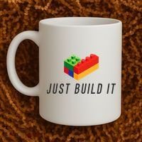 Just Build It Blocks Bricks Building Blocks Toy Coffee Mug thumb 2