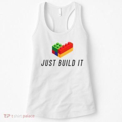 Just Build It Blocks Bricks Building Blocks Toy Women's Tank Top