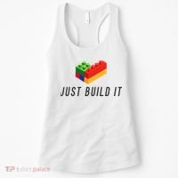 Just Build It Blocks Bricks Building Blocks Toy Women's Tank Top thumb 0