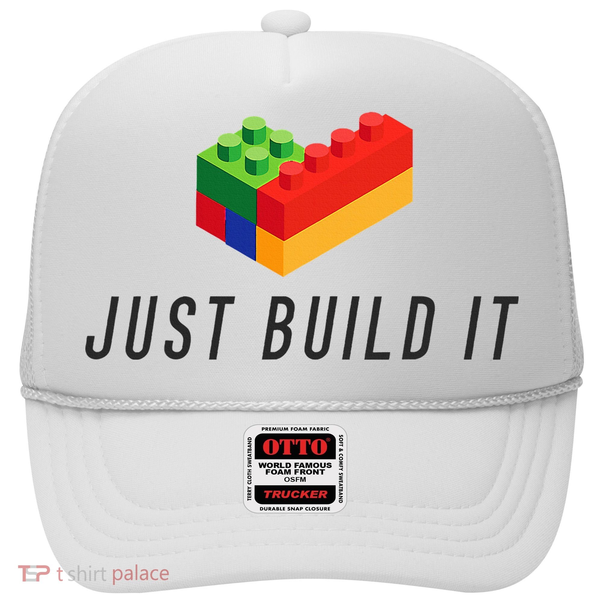 Just Build It Blocks Bricks Building Blocks Toy Hat