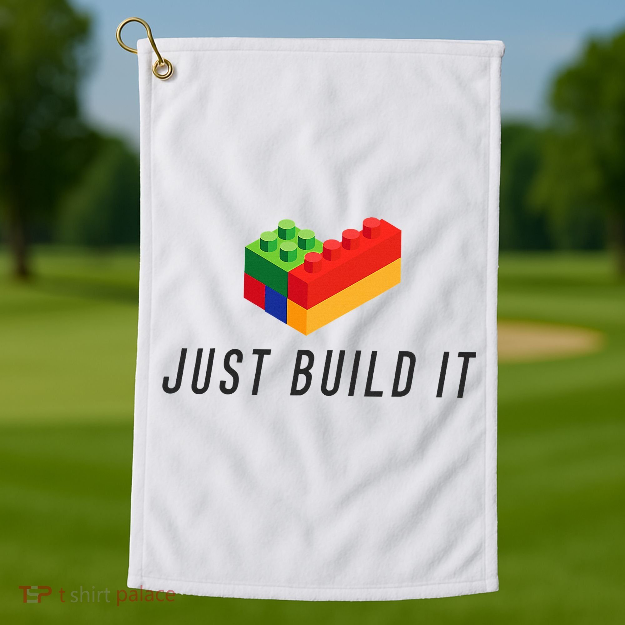 Just Build It Blocks Bricks Building Blocks Toy Golf Towel