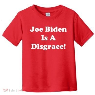 Joe Biden Is A Disgrace Toddler T-Shirt