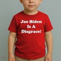 Joe Biden Is A Disgrace Toddler T-Shirt thumb 2