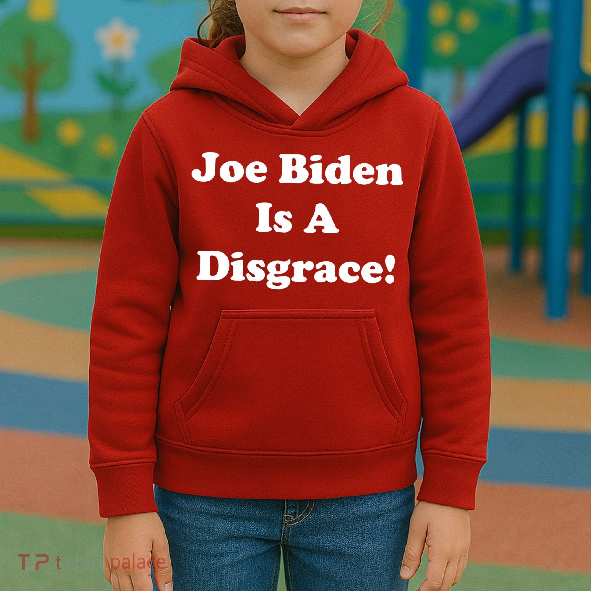 Joe Biden Is A Disgrace Kids Hoodie