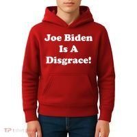 Joe Biden Is A Disgrace Kids Hoodie thumb 4