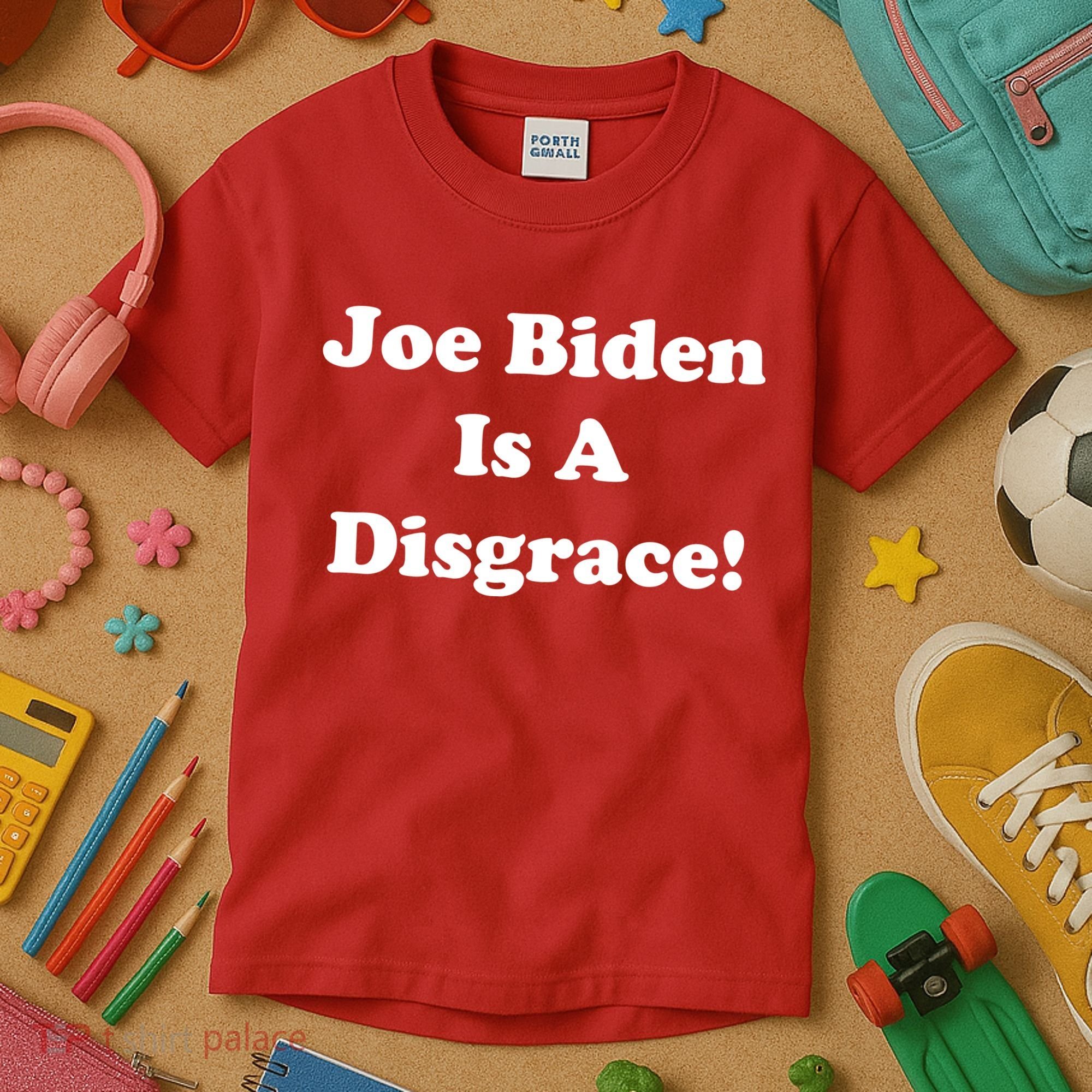 Joe Biden Is A Disgrace Kids T-Shirt