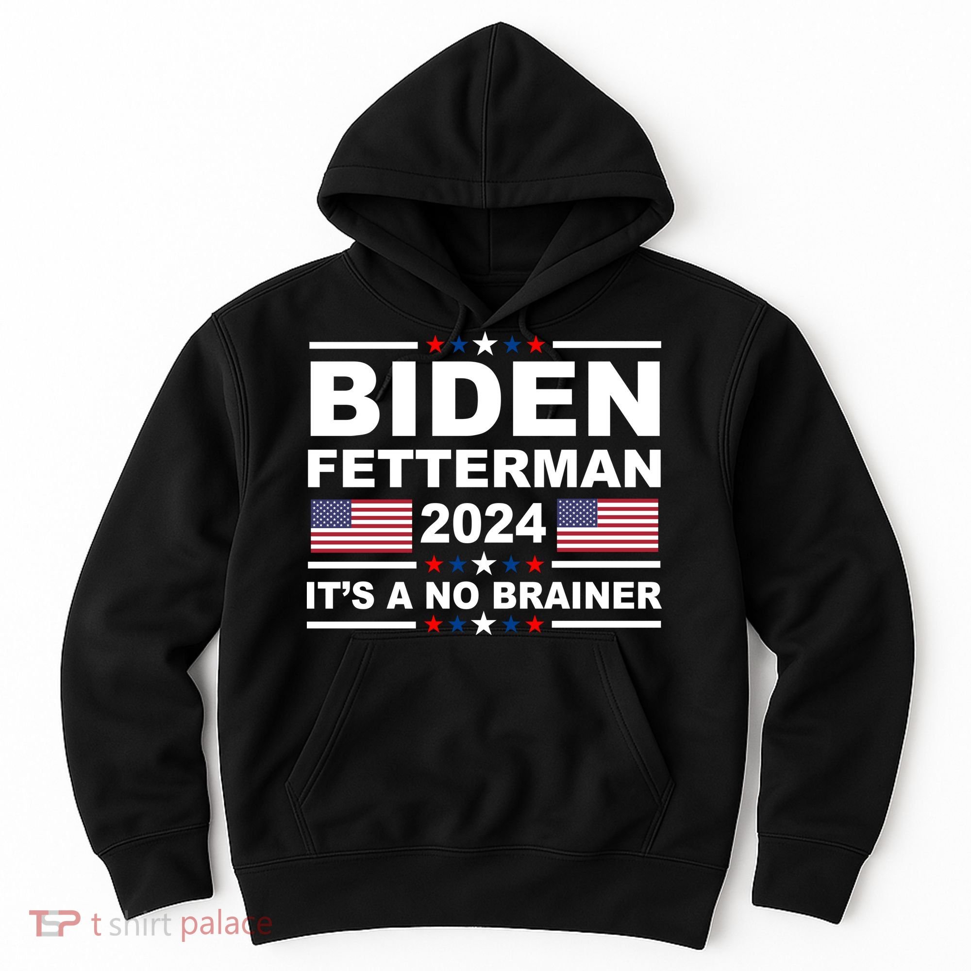 Joe Biden John Fetterman 2024 It's A No Brainer Funny Hoodie