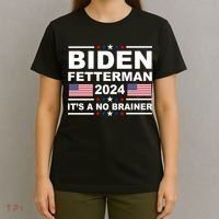 Joe Biden John Fetterman 2024 It's A No Brainer Funny T-Shirt thumb 4
