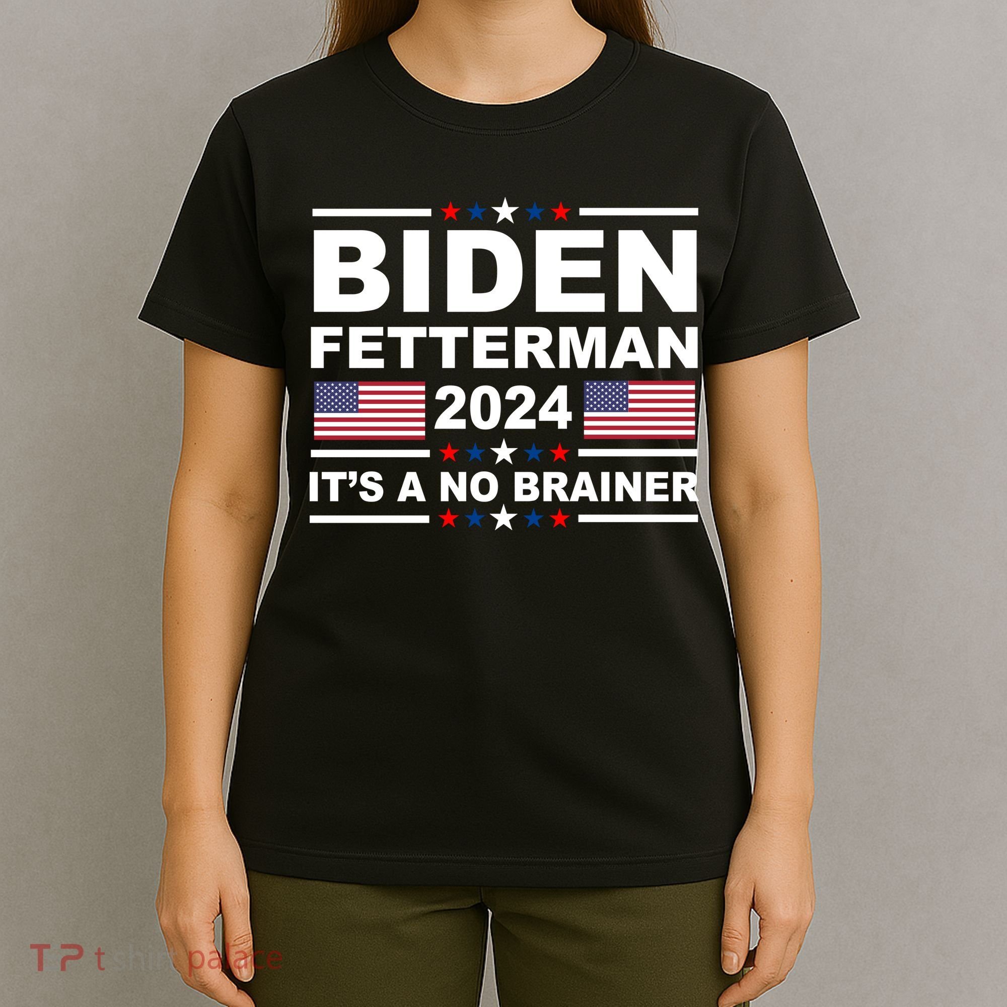 Joe Biden John Fetterman 2024 It's A No Brainer Funny T-Shirt