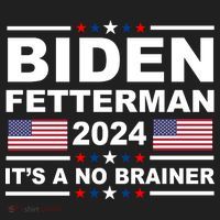 Joe Biden John Fetterman 2024 It's A No Brainer Funny Beanie thumb 2