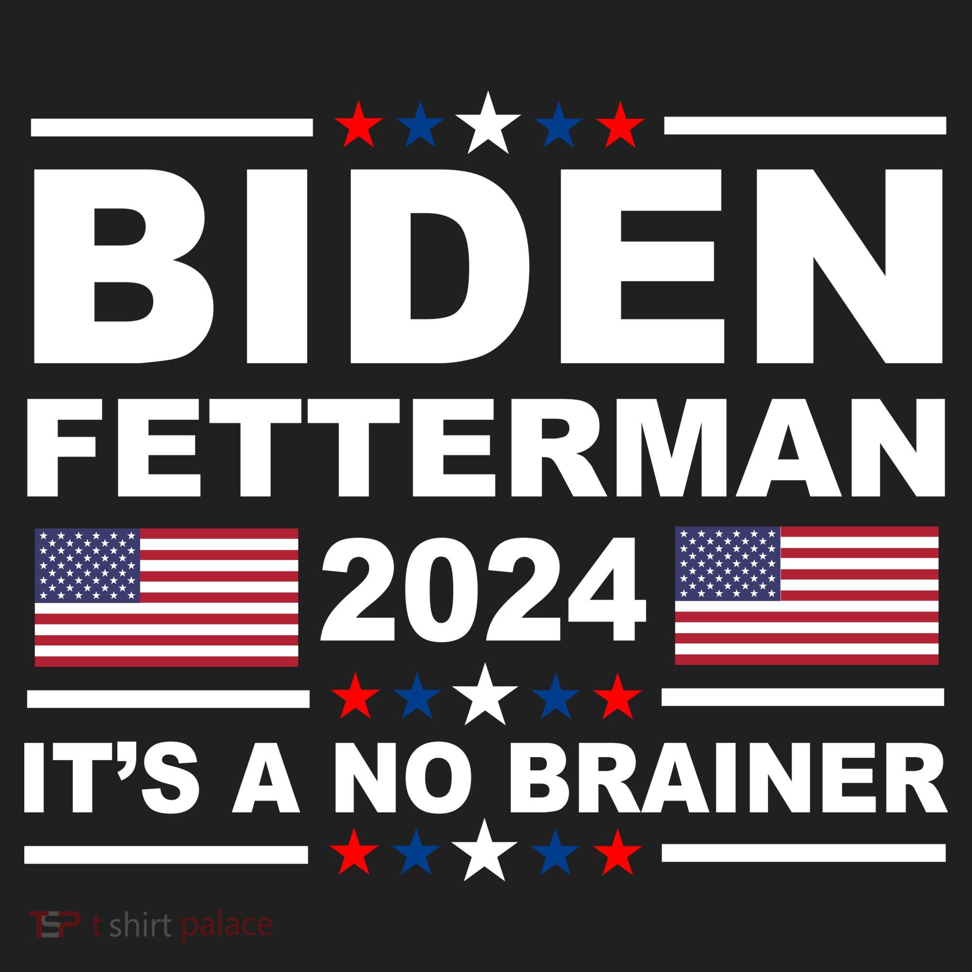 Joe Biden John Fetterman 2024 It's A No Brainer Funny Tumbler