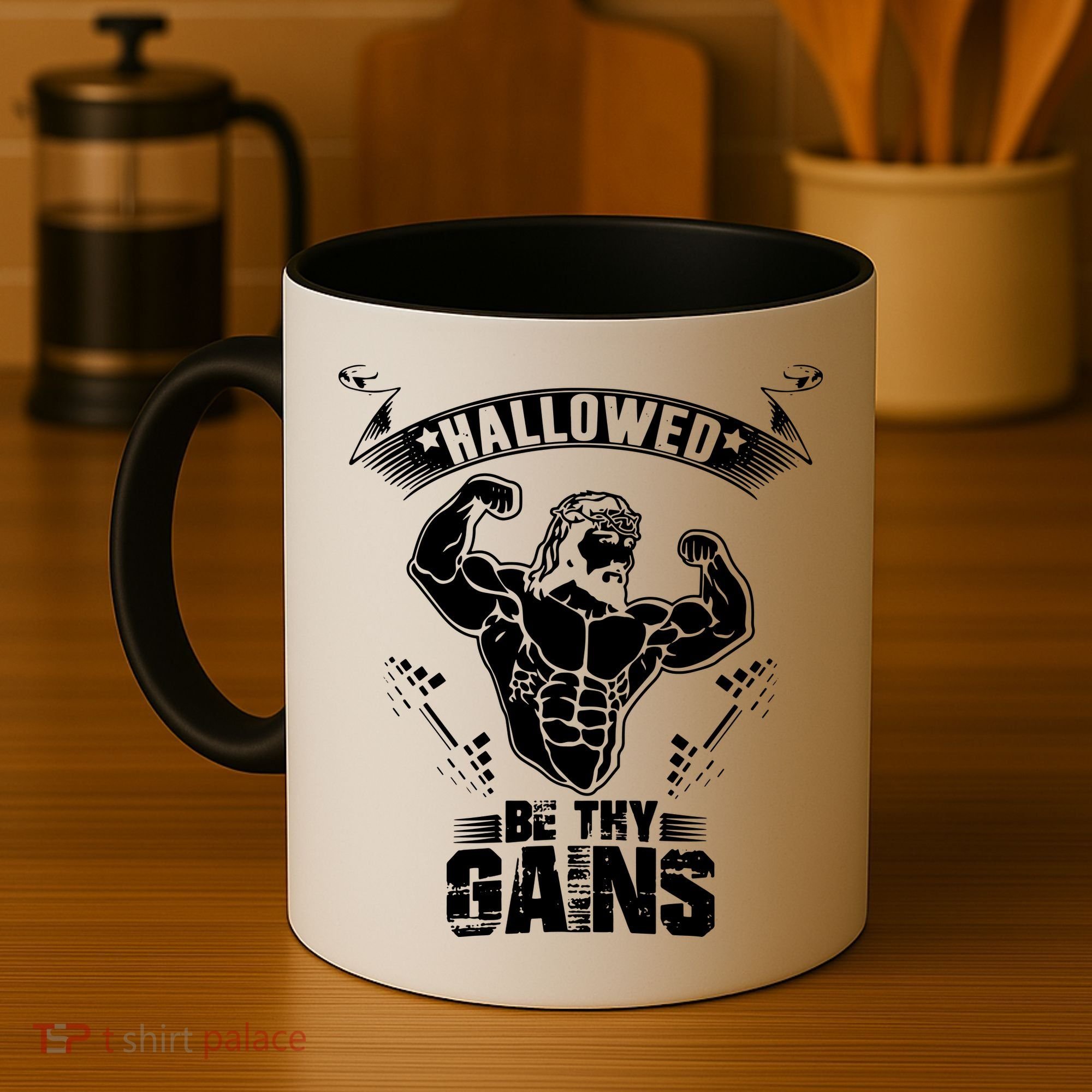 Jesus Bodybuilding Coffee Mug