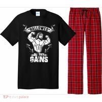 Jesus Bodybuilding Pajama Set thumb 0