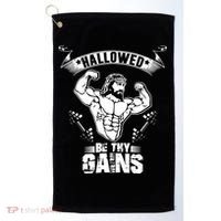 Jesus Bodybuilding Golf Towel thumb 0