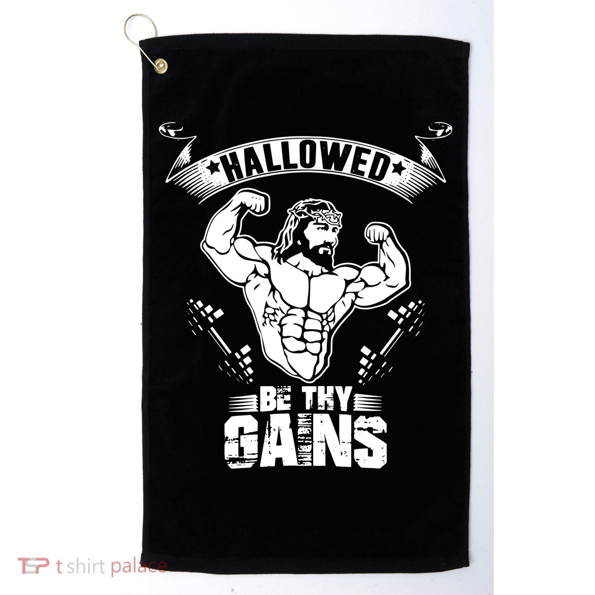 Jesus Bodybuilding Golf Towel