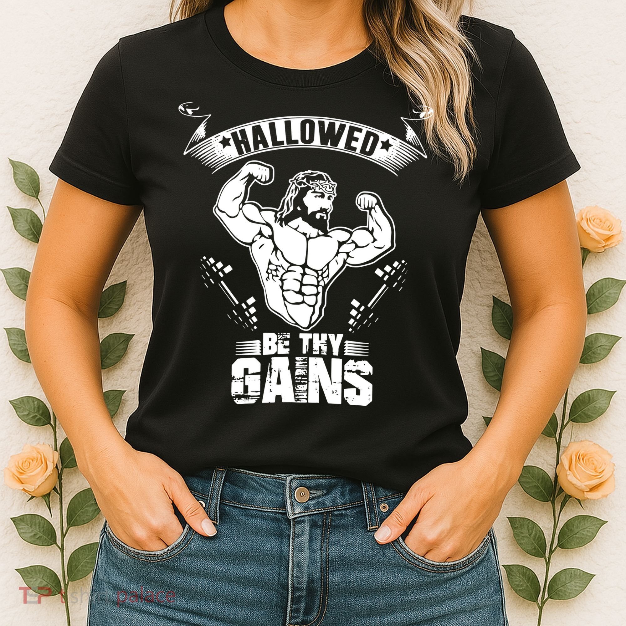 Jesus Bodybuilding Women's T-Shirt