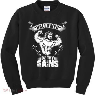 Jesus Bodybuilding Kids Sweatshirt