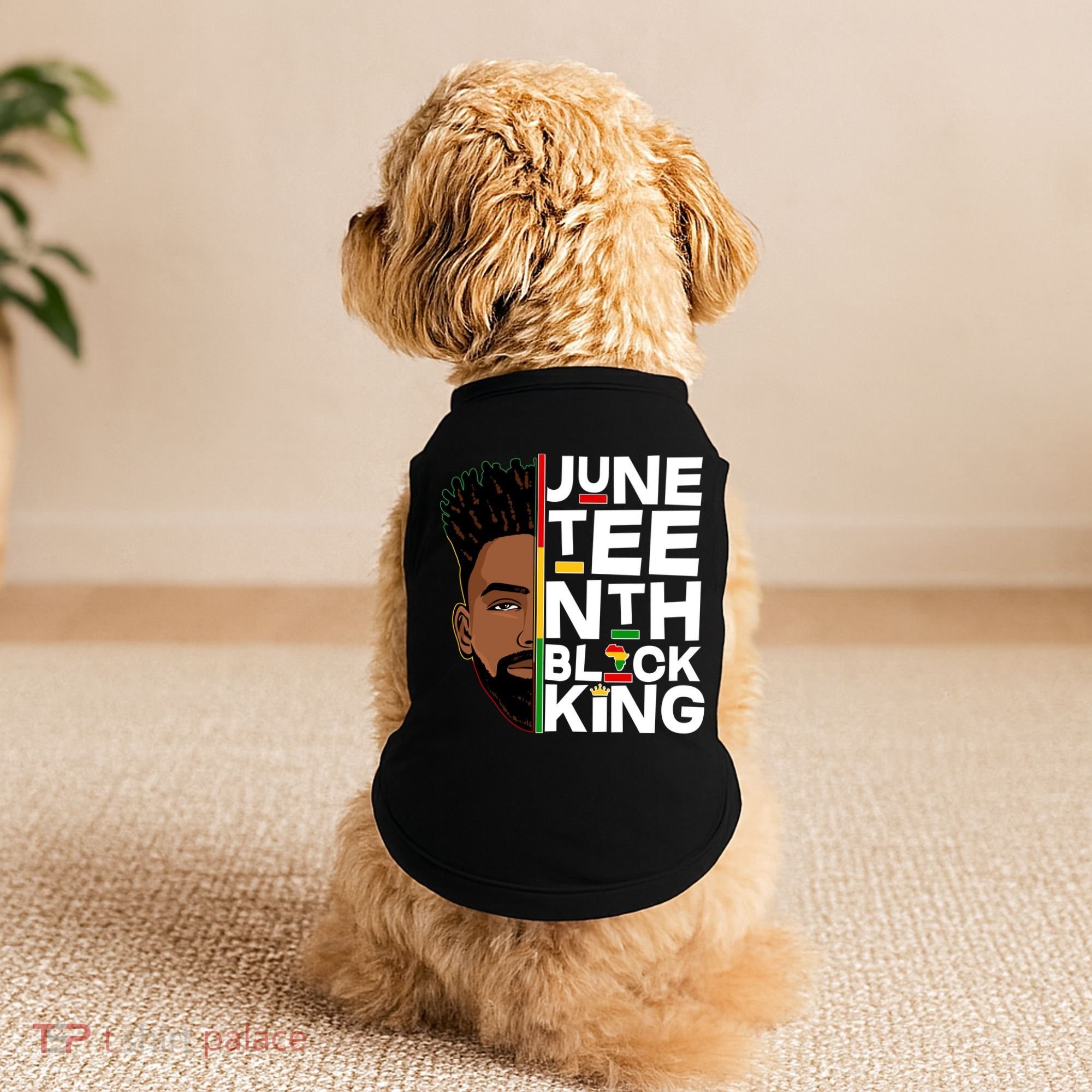 Juneteenth Black King Doggie Tank