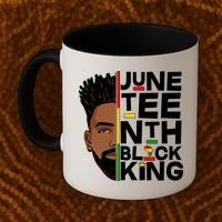 Juneteenth Black King Coffee Mug thumb 2