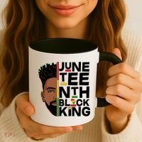 Juneteenth Black King Coffee Mug thumb 3