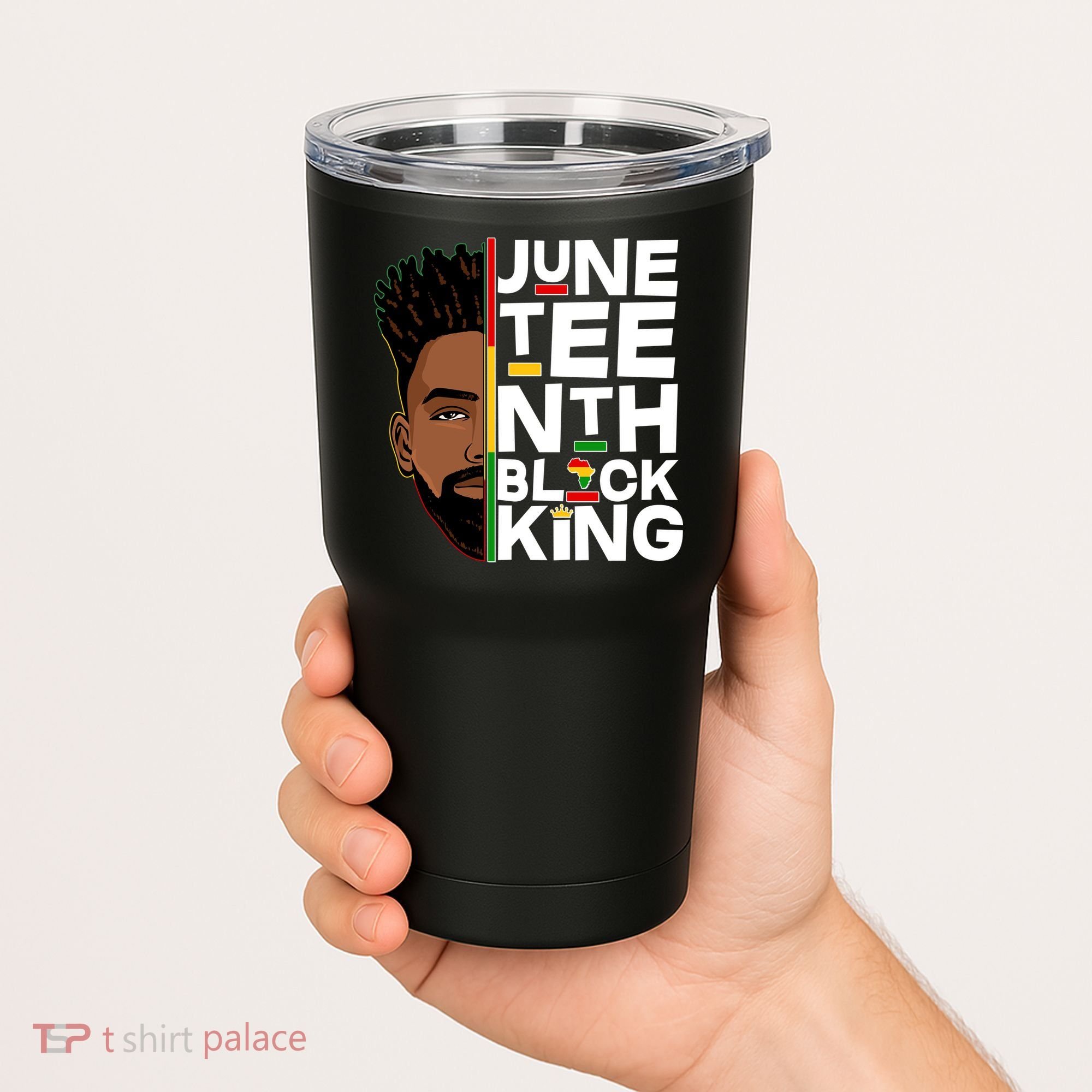 Juneteenth Black King Tumbler