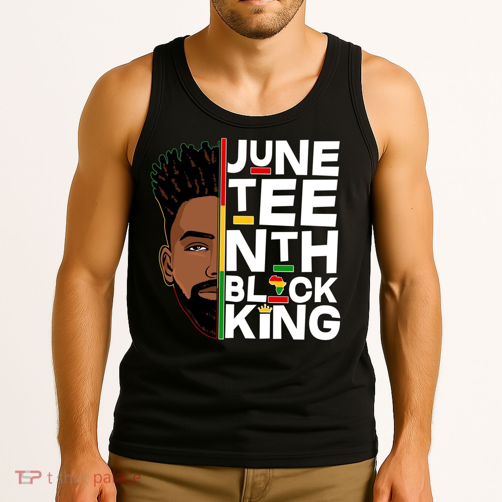 Juneteenth Black King Tank Top