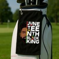 Juneteenth Black King Golf Towel thumb 2
