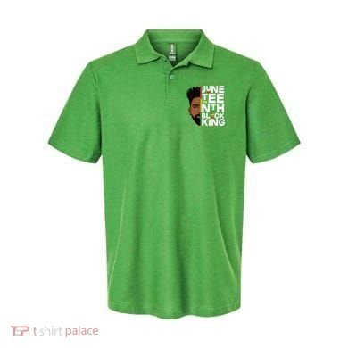 Juneteenth Black King Polo