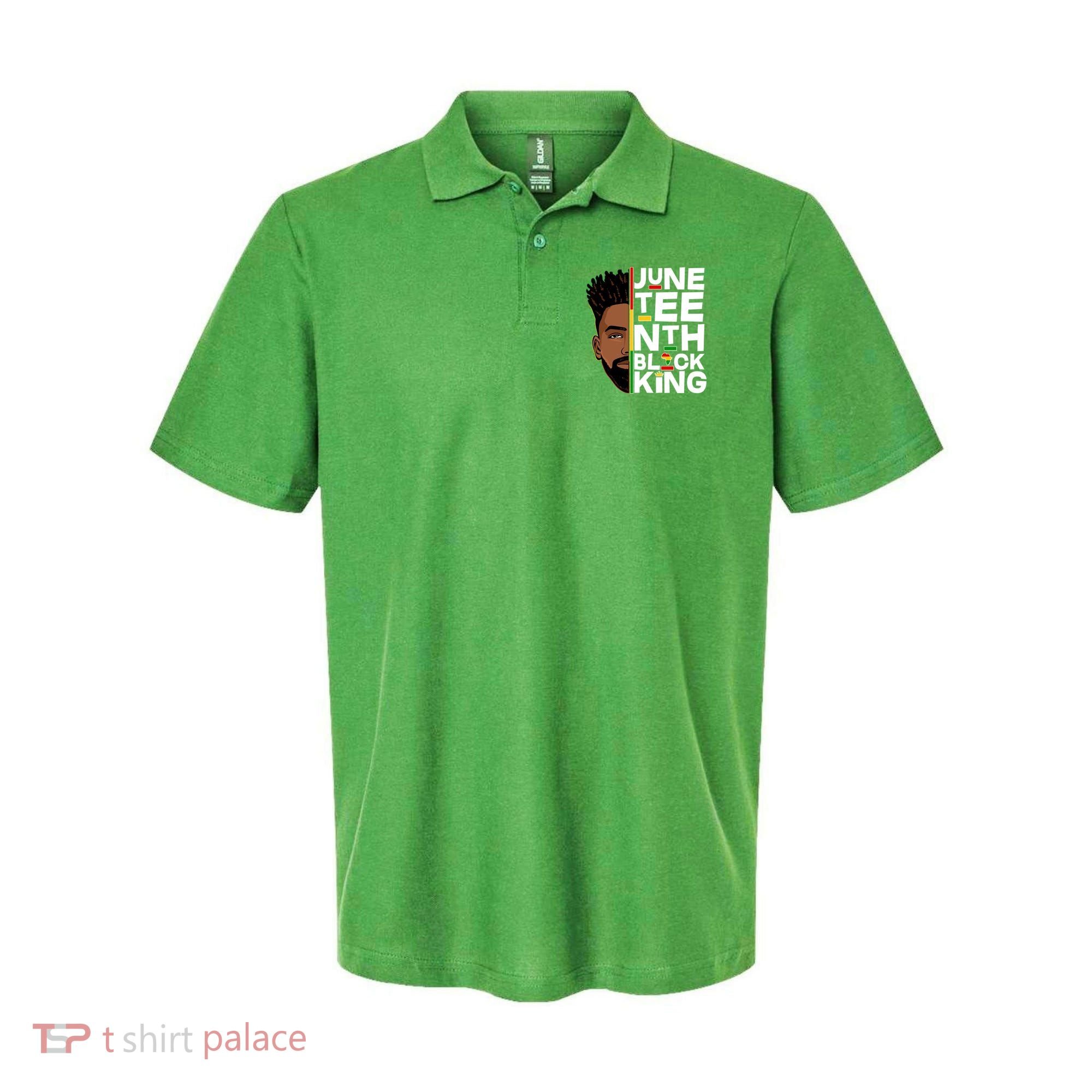Juneteenth Black King Polo