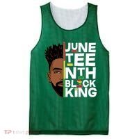Juneteenth Black King Mesh Reversible Basketball Jersey Tank thumb 0