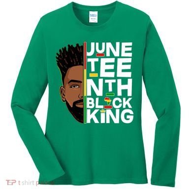 Juneteenth Black King Women's Long Sleeve Shirt