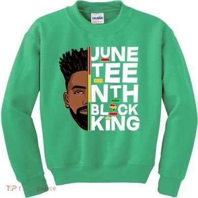 Juneteenth Black King Kids Sweatshirt